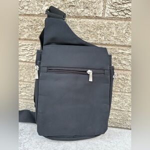 Travelon Anti-Theft Unisex  Bag Slim RFID Blocking Crossbody Black